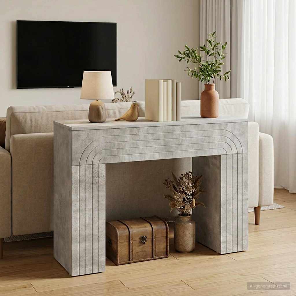 vidaXL Stolik kawowy Betonowy szary 102 x 35 x 75 cm