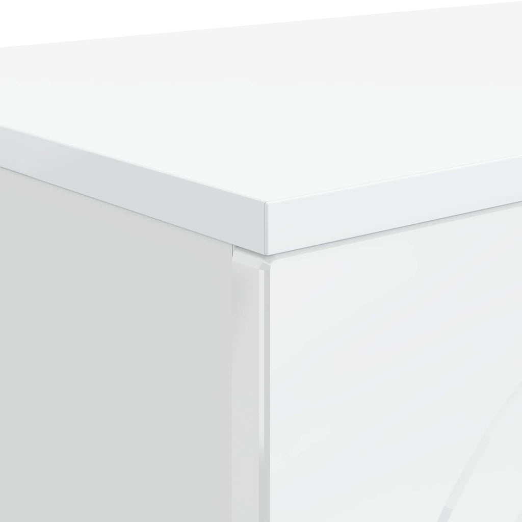 vidaXL Stolik kawowy Biały wysoki połysk 102 x 35 x 75 cm