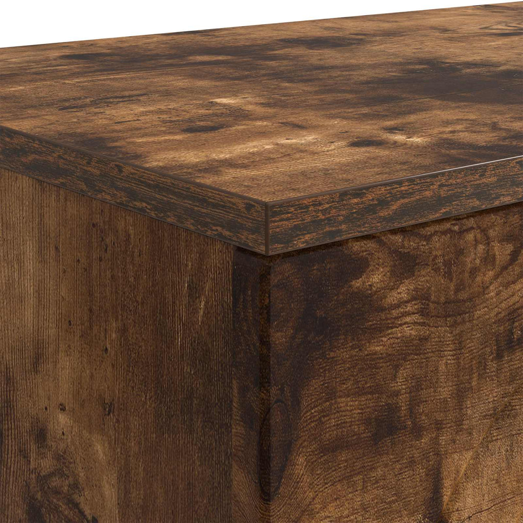 vidaXL Stolik kawowy Dąb wędzony 102 x 35 x 75 cm Drewno inżynieryjne