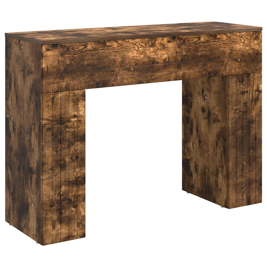 vidaXL Stolik kawowy Dąb wędzony 102 x 35 x 75 cm Drewno inżynieryjne