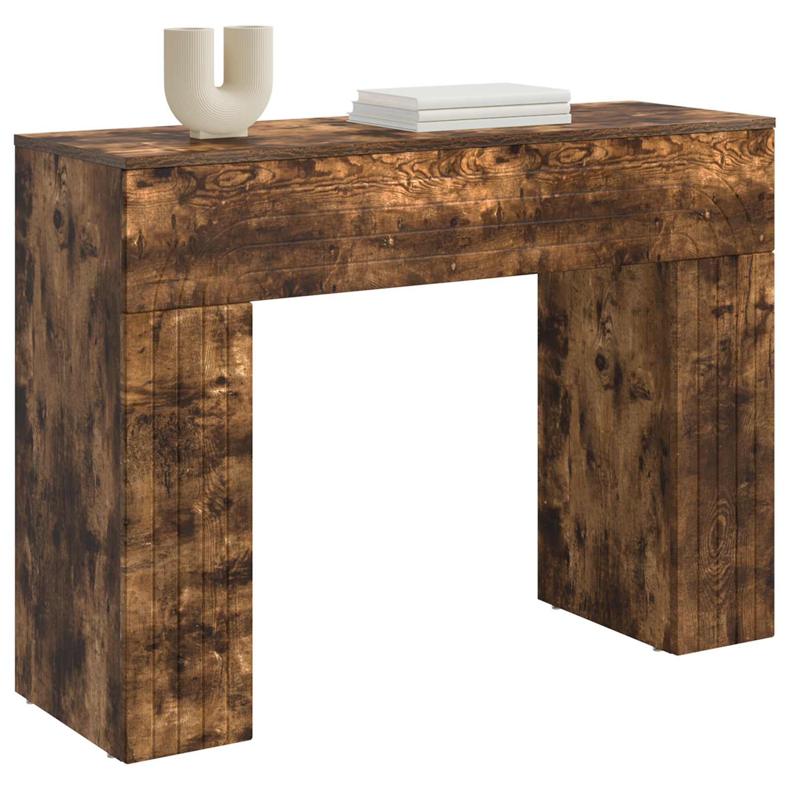 vidaXL Stolik kawowy Dąb wędzony 102 x 35 x 75 cm Drewno inżynieryjne