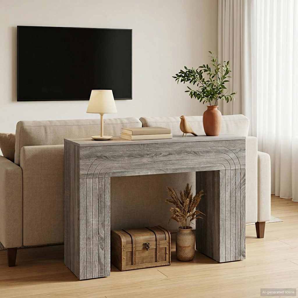 vidaXL Stolik kawowy Szary Sonoma 102 x 35 x 75 cm Drewno inżynieryjne