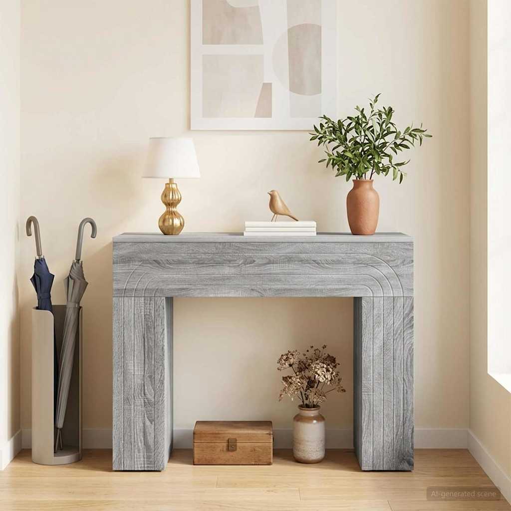 vidaXL Stolik kawowy Szary Sonoma 102 x 35 x 75 cm Drewno inżynieryjne