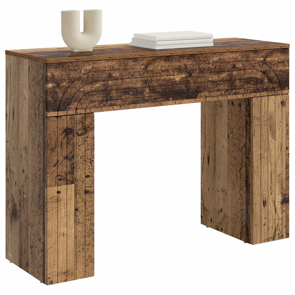 vidaXL Stolik kawowy Stare drewno 102 x 35 x 75 cm Drewno inżynieryjne