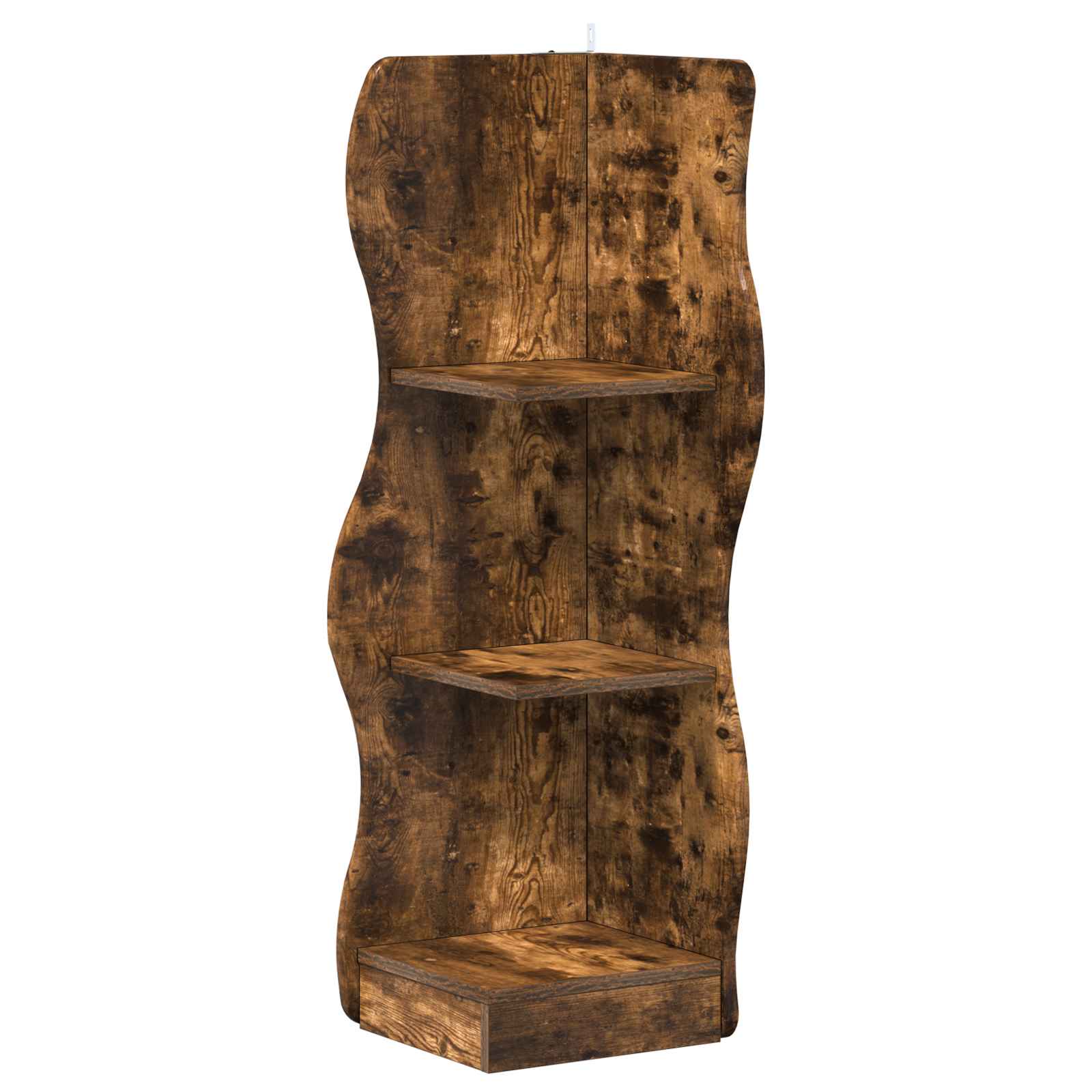 vidaXL Półka narożna Dąb wędzony 34 x 33 x 102 cm Drewno inżynieryjne