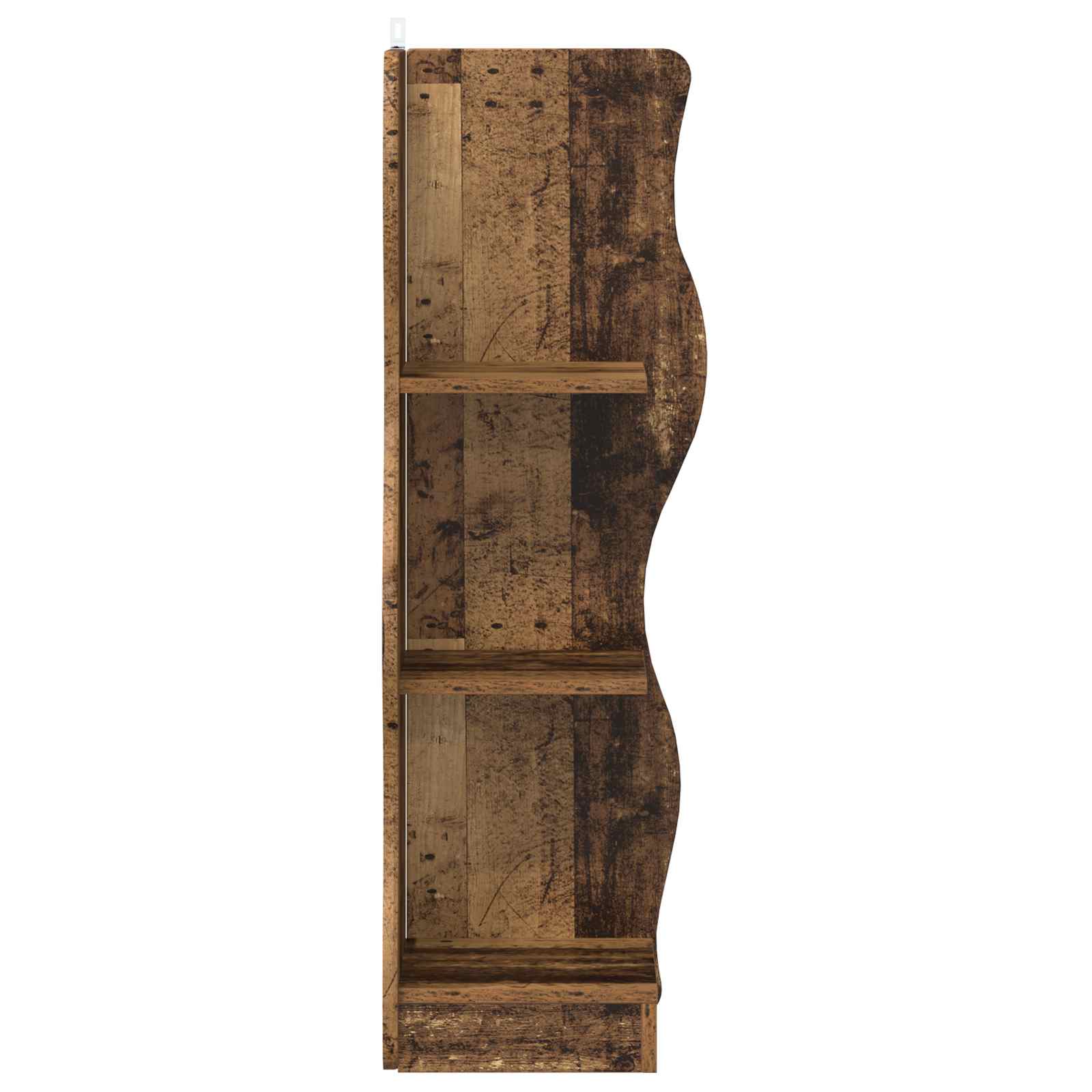 vidaXL Półka narożna Stare drewno 34 x 33 x 102 cm Drewno inżynieryjne