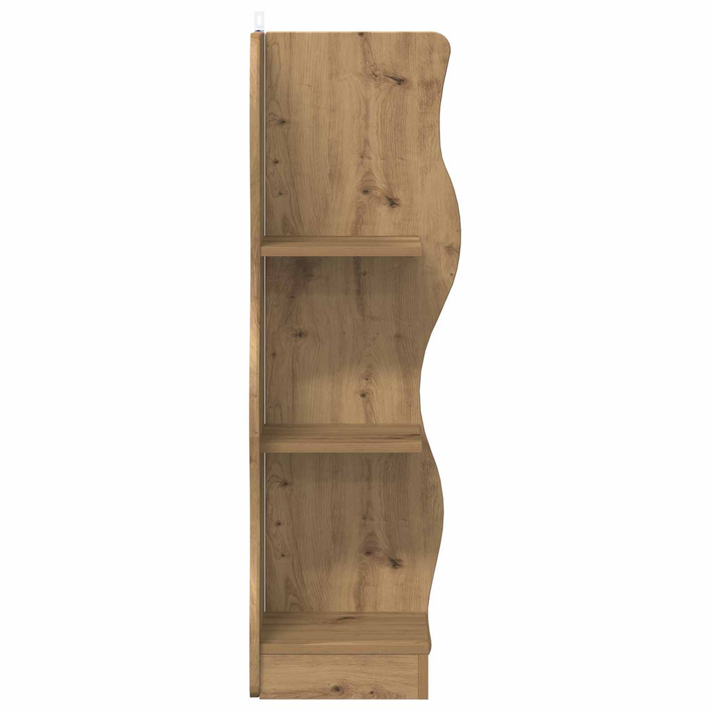 vidaXL Półka narożna Dąb artisan 34 x 33 x 102 cm Drewno inżynieryjne