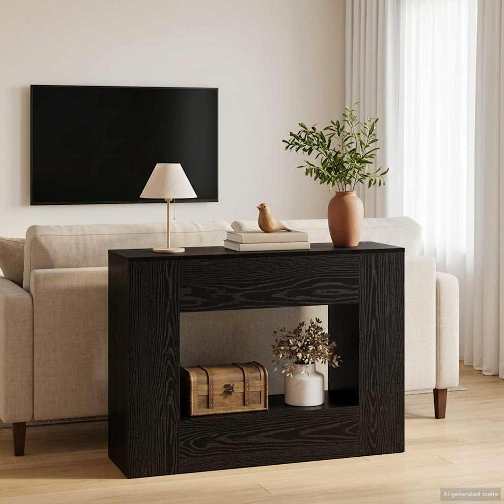 vidaXL Czarny Dąb 101 x 30 x 74 cm