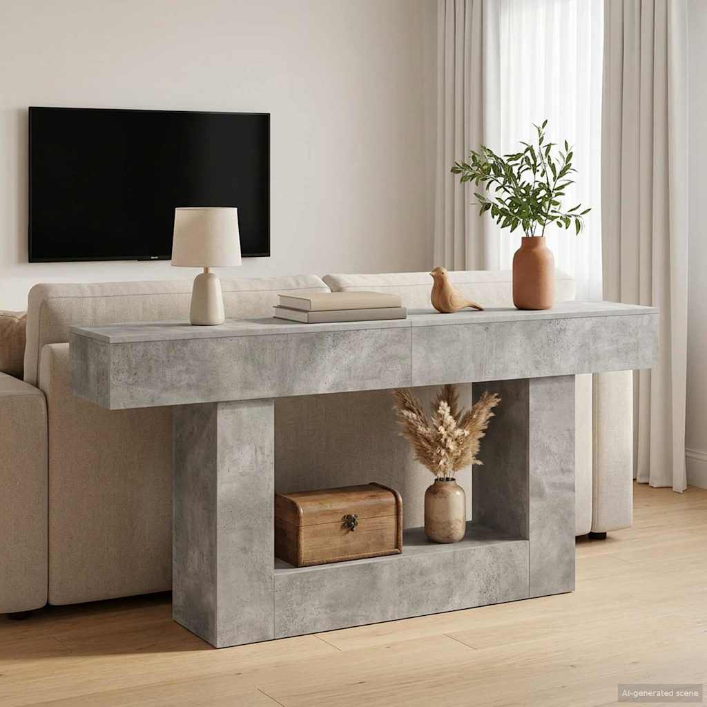 vidaXL Betonowy Szary 160 x 30 x 74 cm