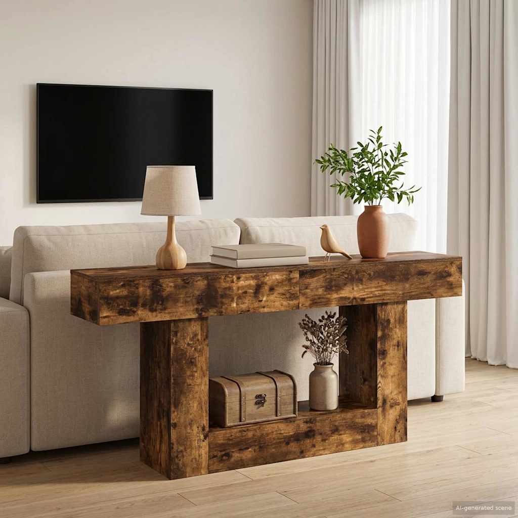 vidaXL Dąb Wędzony 160 x 30 x 74 cm