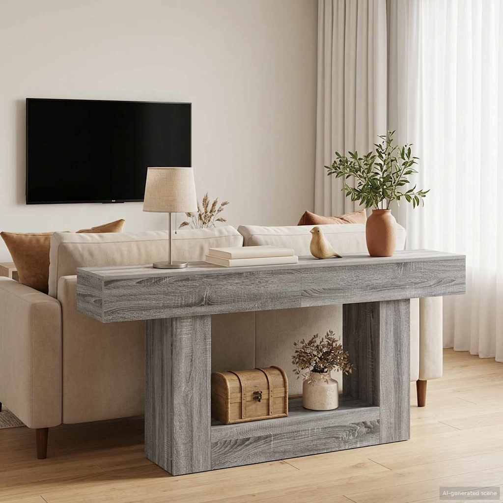 vidaXL Szary Sonoma 160 x 30 x 74 cm