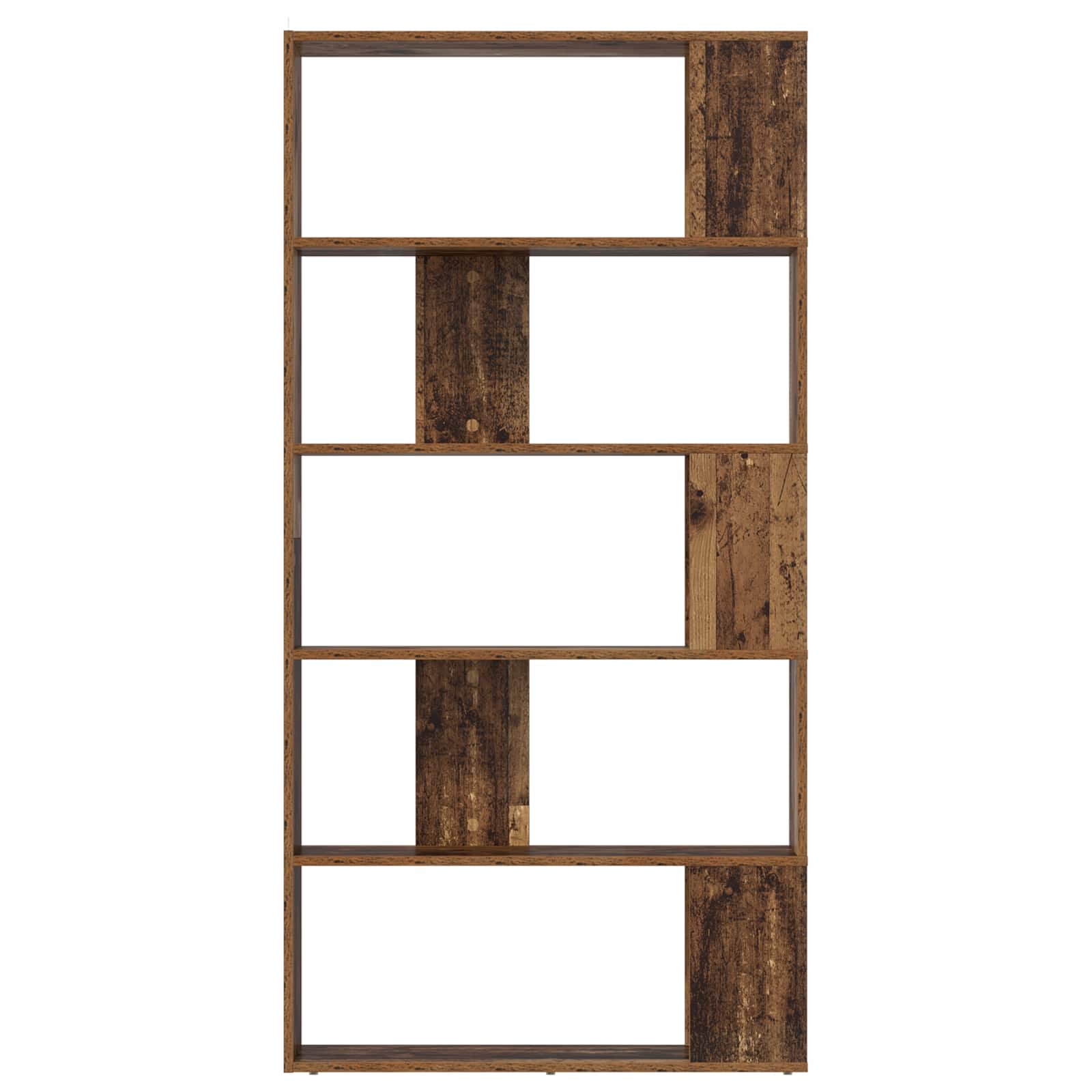 vidaXL Szafka na książki Stare drewno 80 x 24 x 159 cm