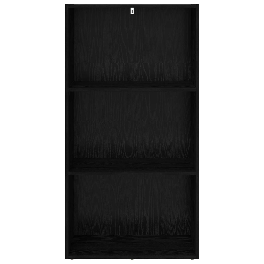 vidaXL Półka na książki Czarny Dąb 60 x 30 x 114 cm