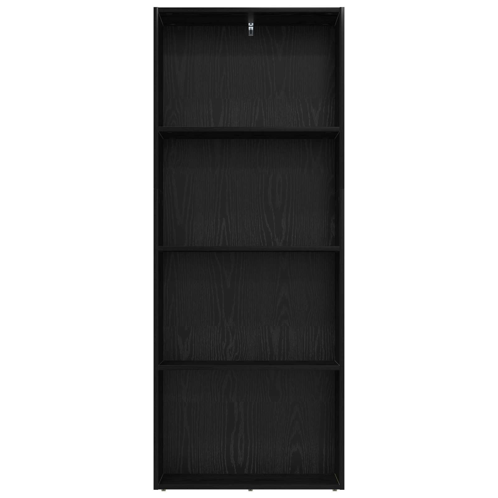 vidaXL Wolnostojąca półka na książki Czarny Dąb 60 x 30 x 151,5 cm