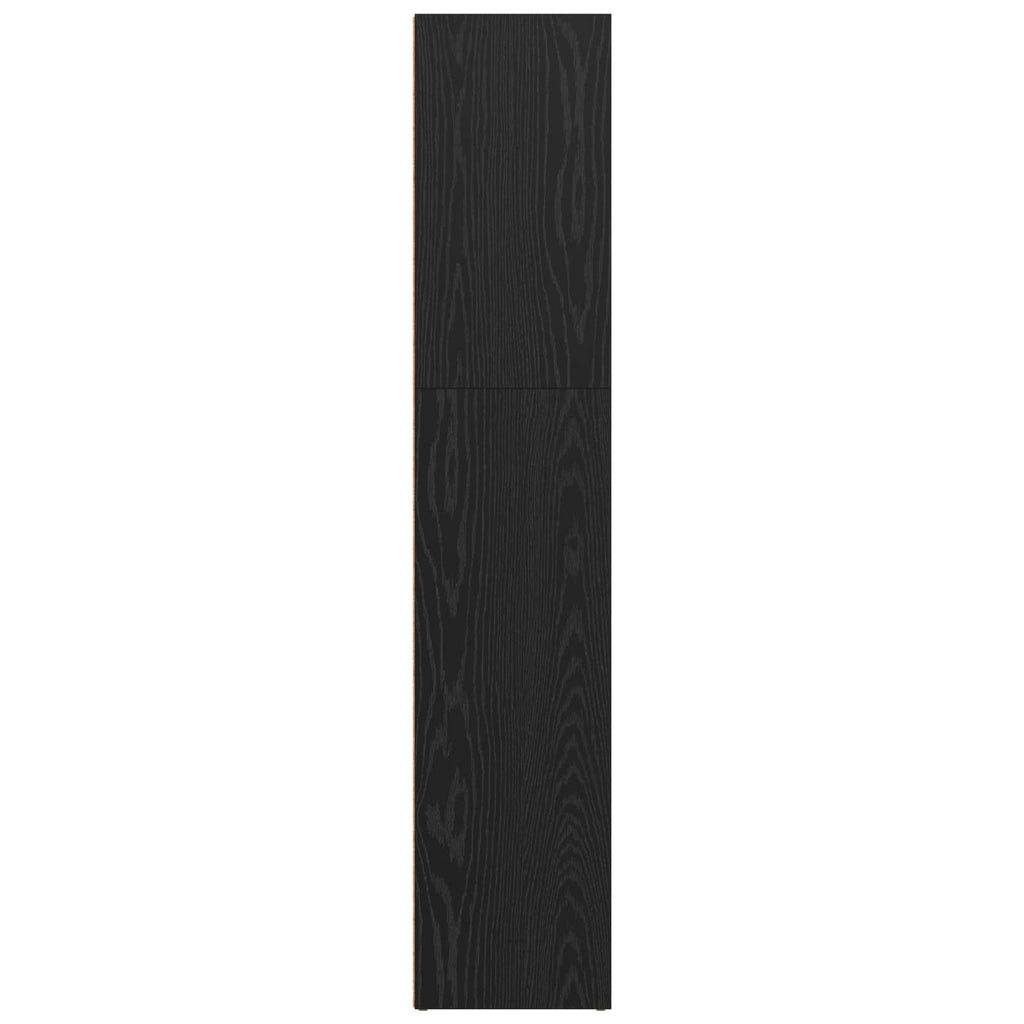 vidaXL Wolnostojąca półka na książki Czarny Dąb 60 x 30 x 151,5 cm