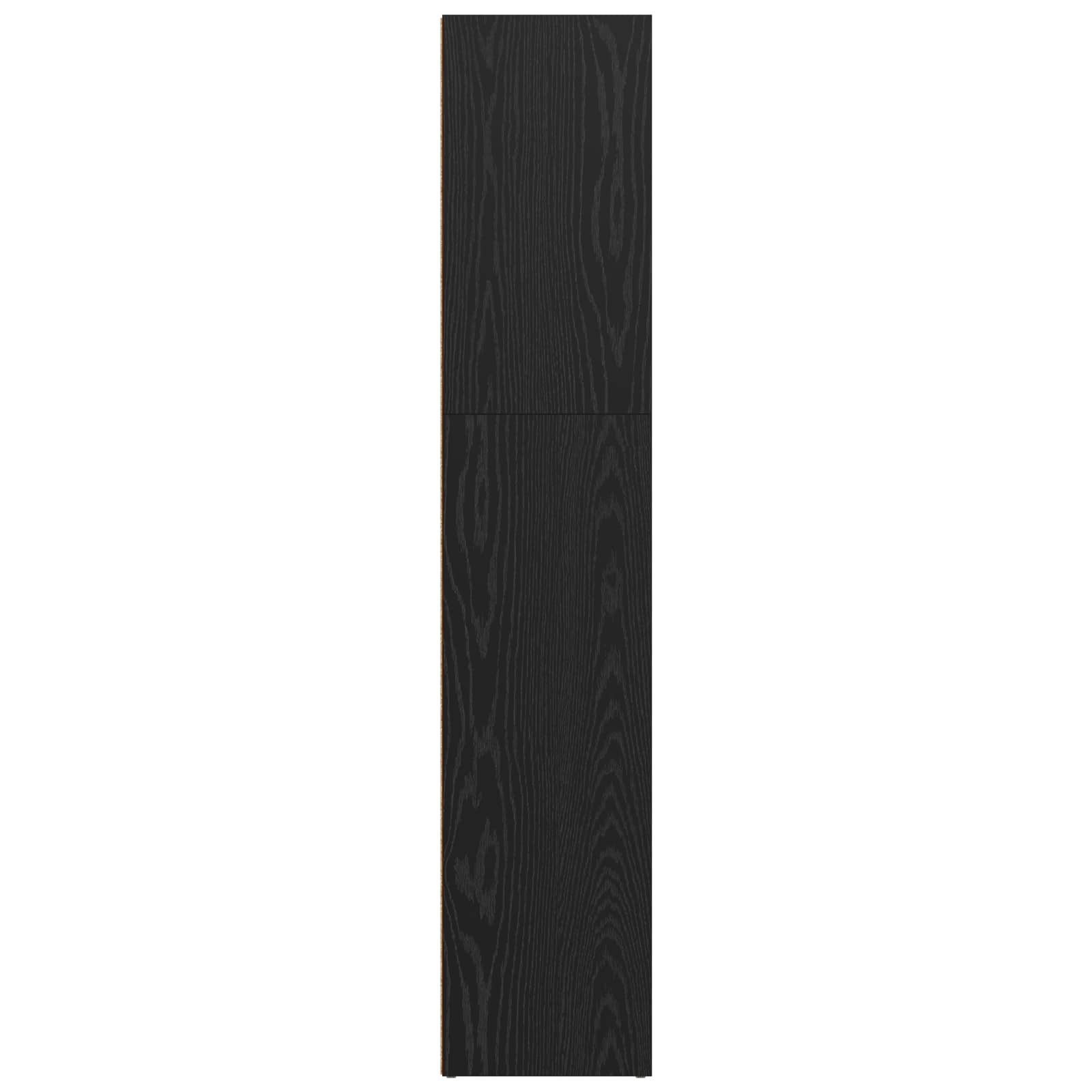 vidaXL Wolnostojąca półka na książki Czarny Dąb 60 x 30 x 151,5 cm
