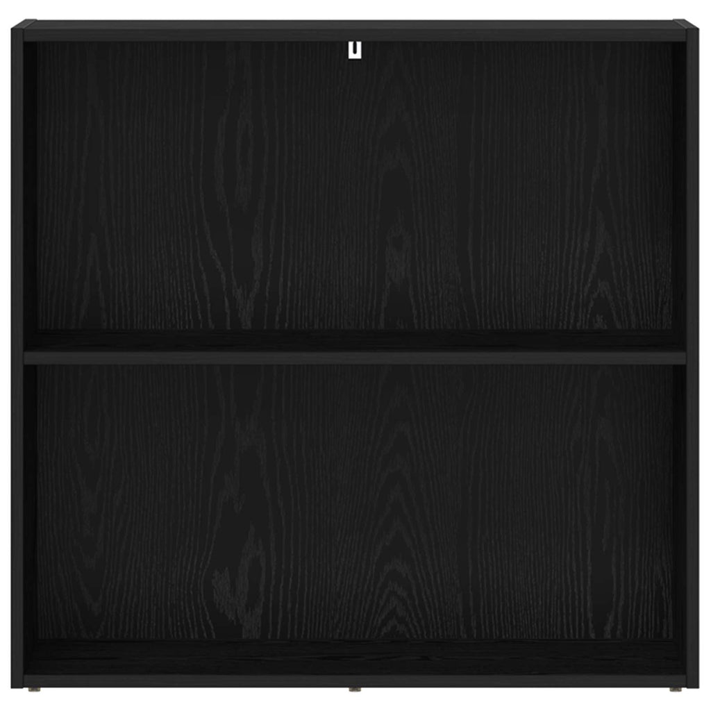 vidaXL Półka na książki Czarny Dąb 80 x 30 x 76,5 cm