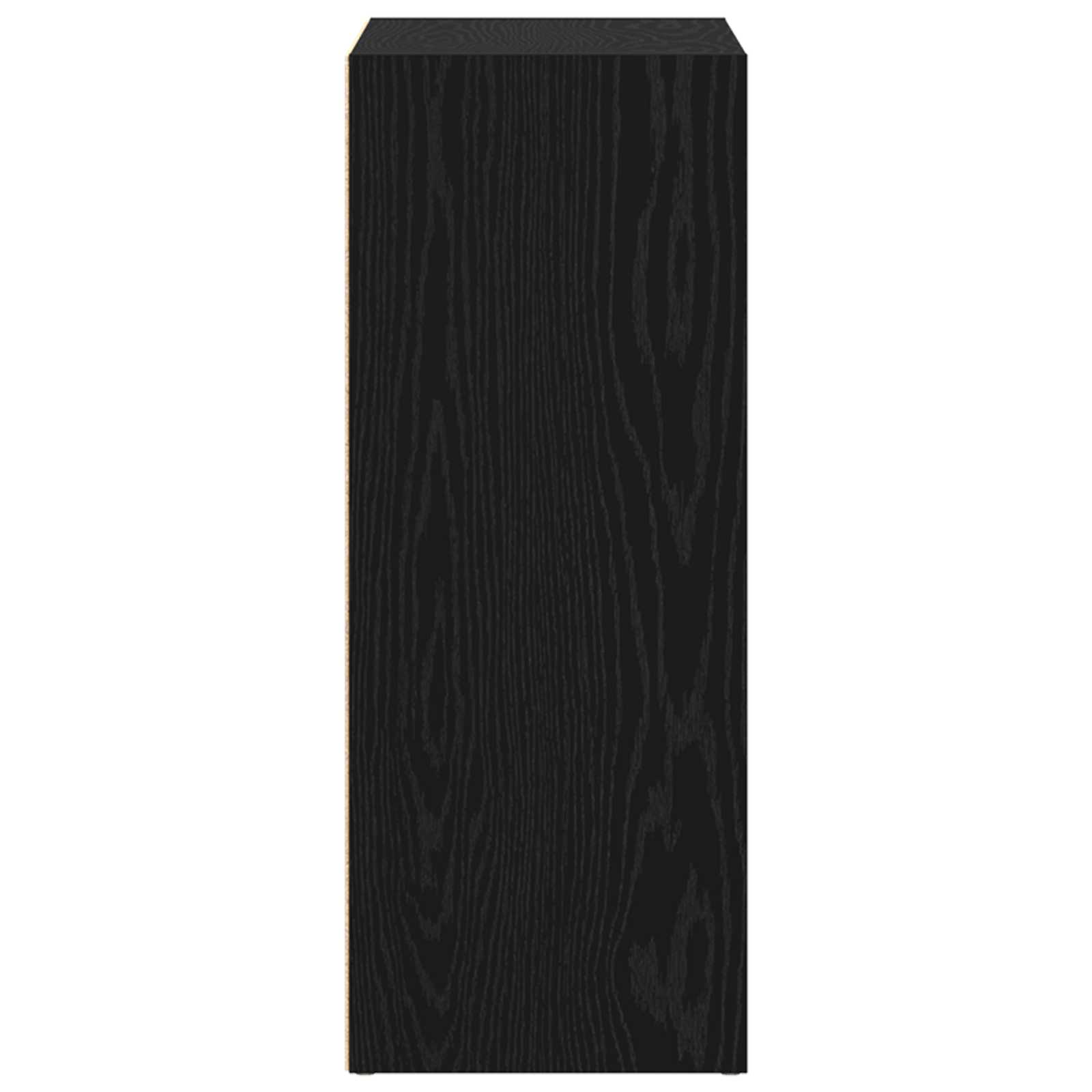 vidaXL Półka na książki Czarny Dąb 80 x 30 x 76,5 cm