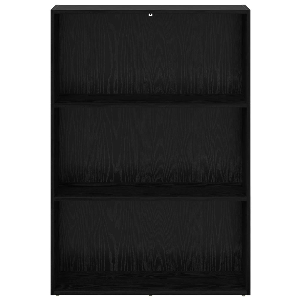 vidaXL Półka na książki Czarny Dąb 80 x 30 x 114 cm