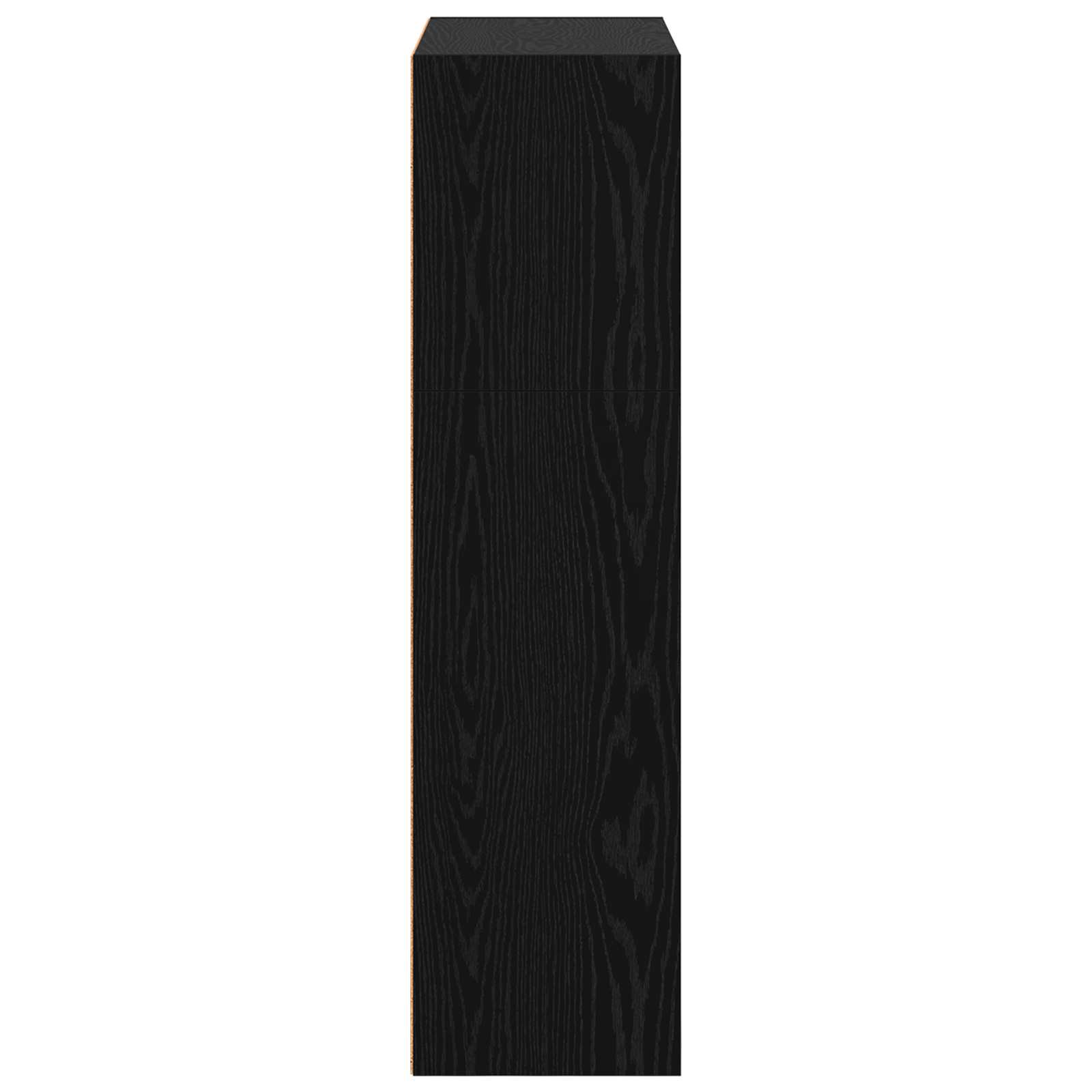 vidaXL Półka na książki Czarny Dąb 80 x 30 x 114 cm