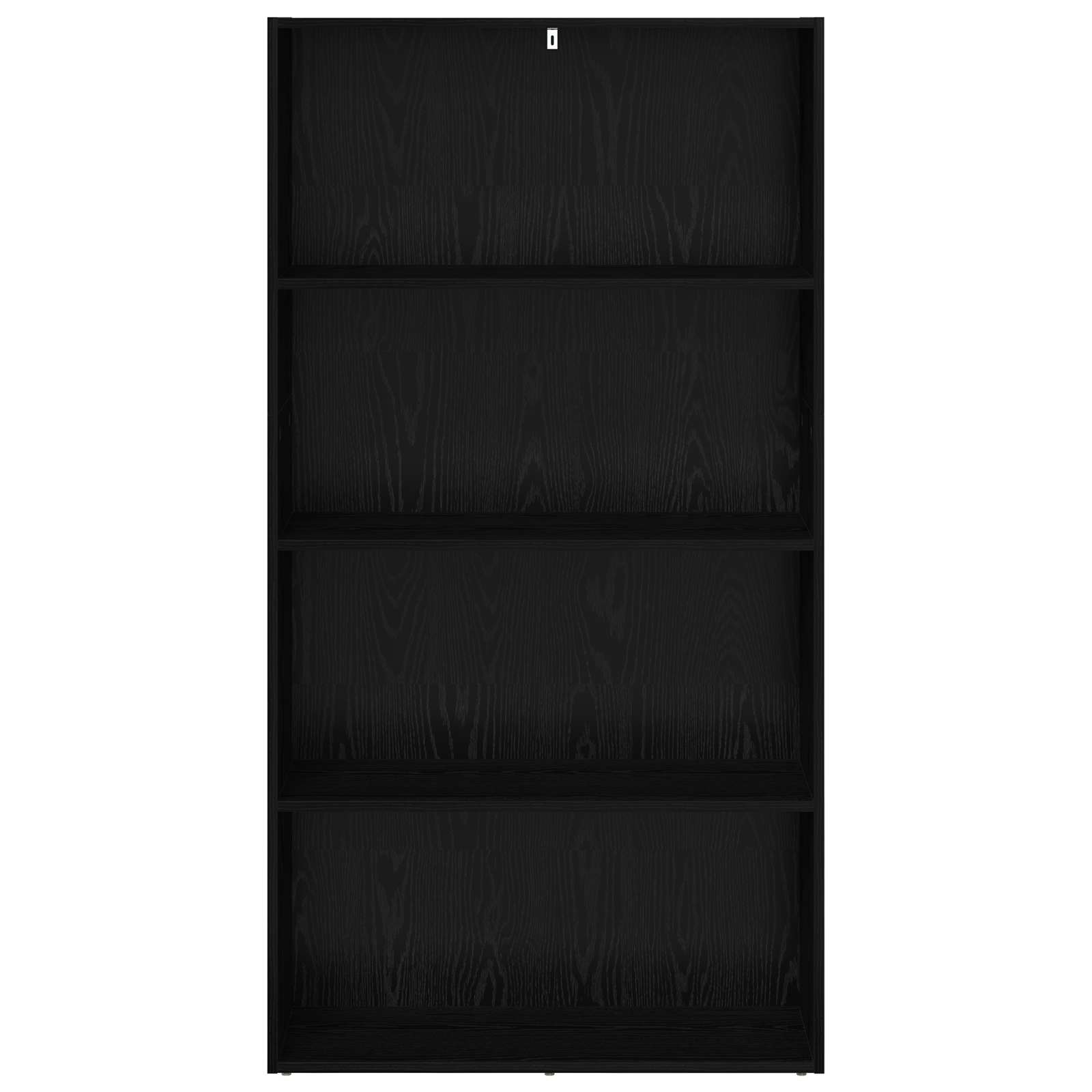 vidaXL Wolnostojąca półka na książki Czarny Dąb 80 x 30 x 152 cm