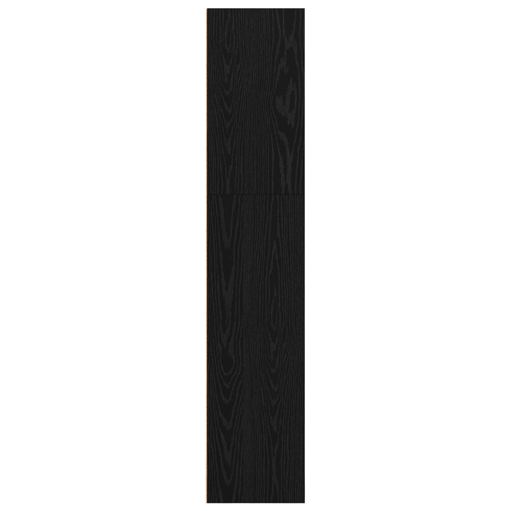 vidaXL Wolnostojąca półka na książki Czarny Dąb 80 x 30 x 152 cm