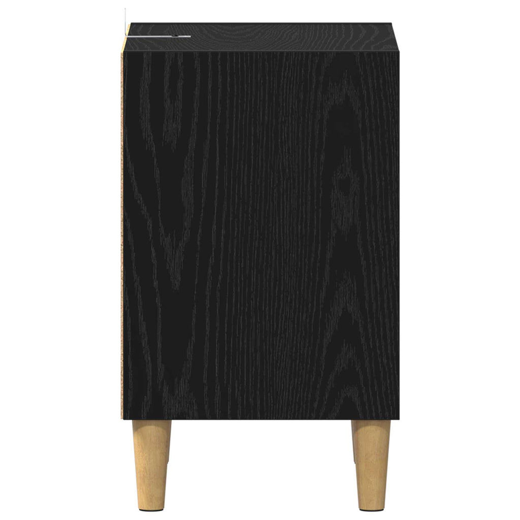 vidaXL Szafka pod łóżko Czarny Dąb 40 x 30 x 50 cm