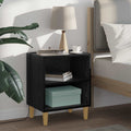 vidaXL Szafka pod łóżko 2 pcs Czarny Dąb 40 x 30 x 50 cm