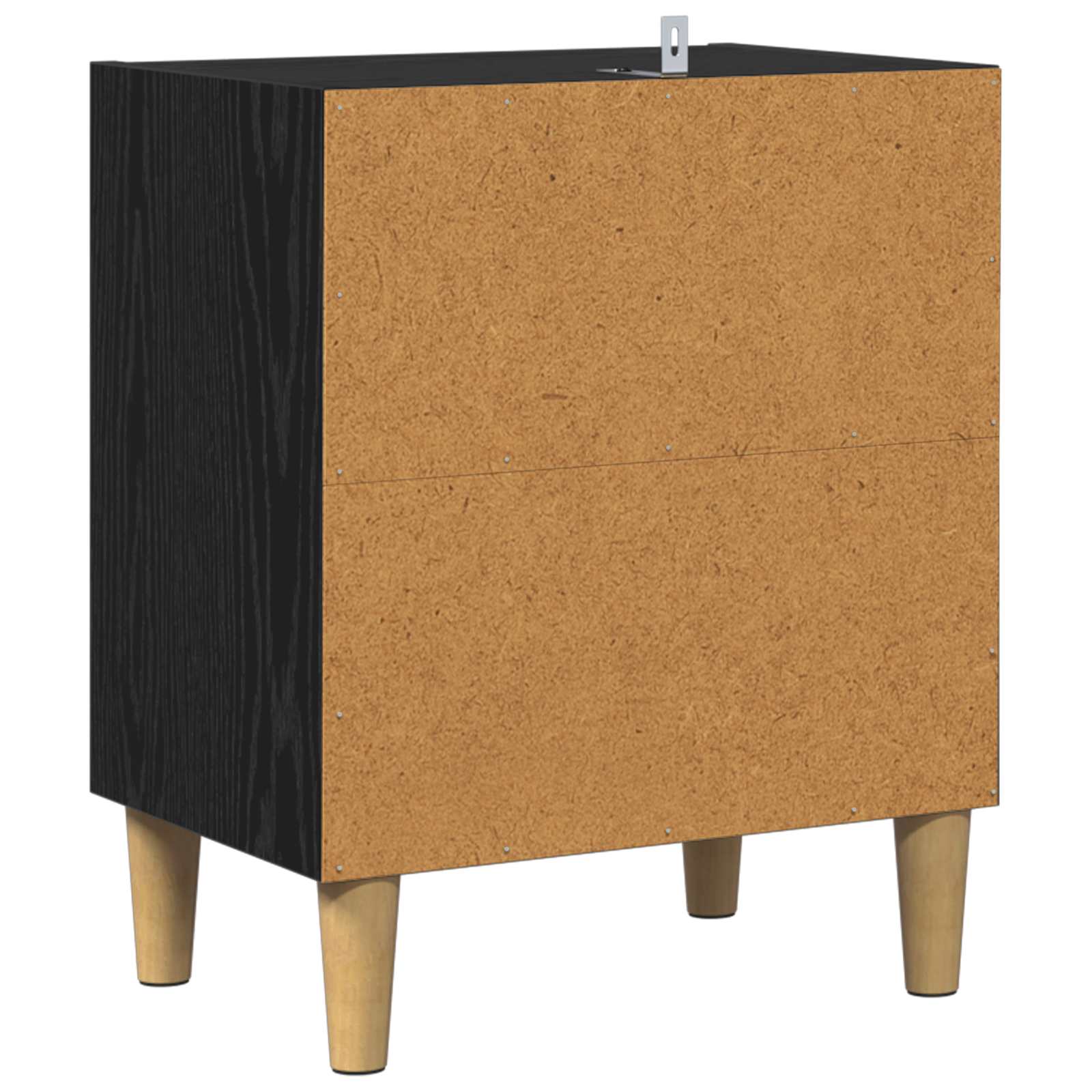 vidaXL Szafka pod łóżko 2 pcs Czarny Dąb 40 x 30 x 50 cm