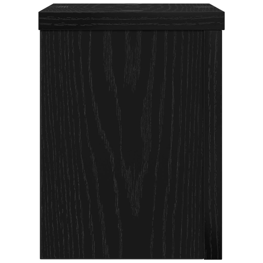 vidaXL Stojak na rośliny 2 pcs Czarny Dąb 15 x 15 x 20 cm