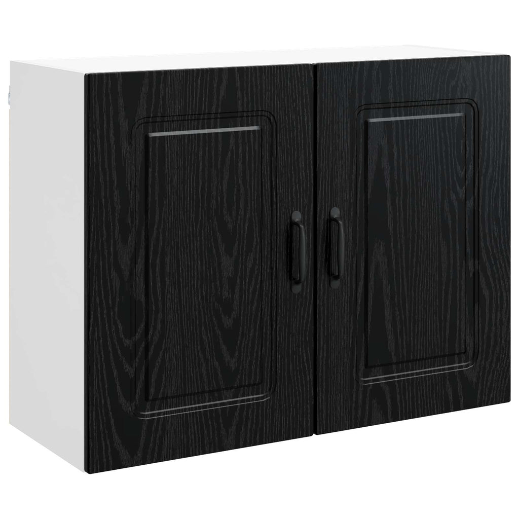 vidaXL Front do zmywarki Kalmar Czarny Dąb 80 x 31 x 60 cm