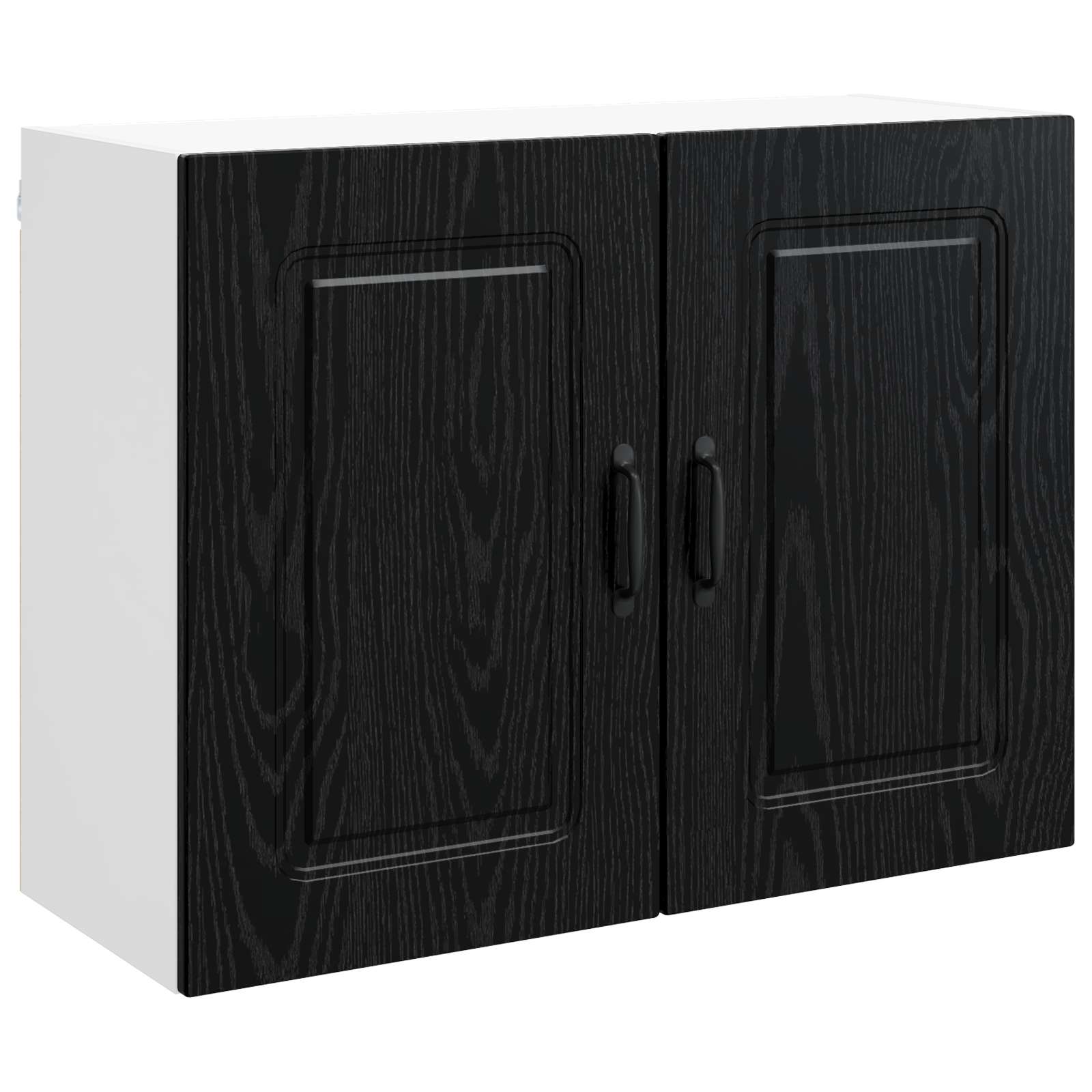 vidaXL Front do zmywarki Kalmar Czarny Dąb 80 x 31 x 60 cm