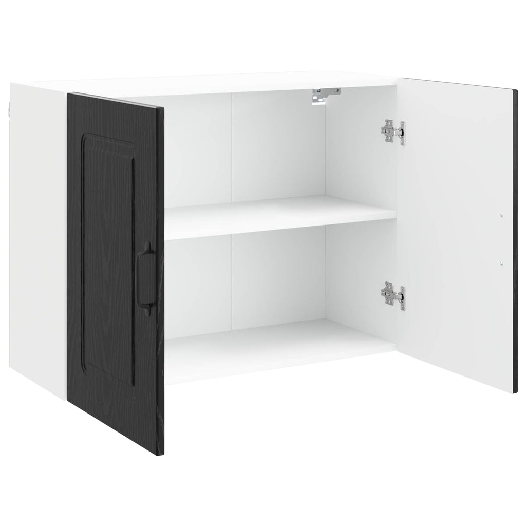 vidaXL Front do zmywarki Kalmar Czarny Dąb 80 x 31 x 60 cm