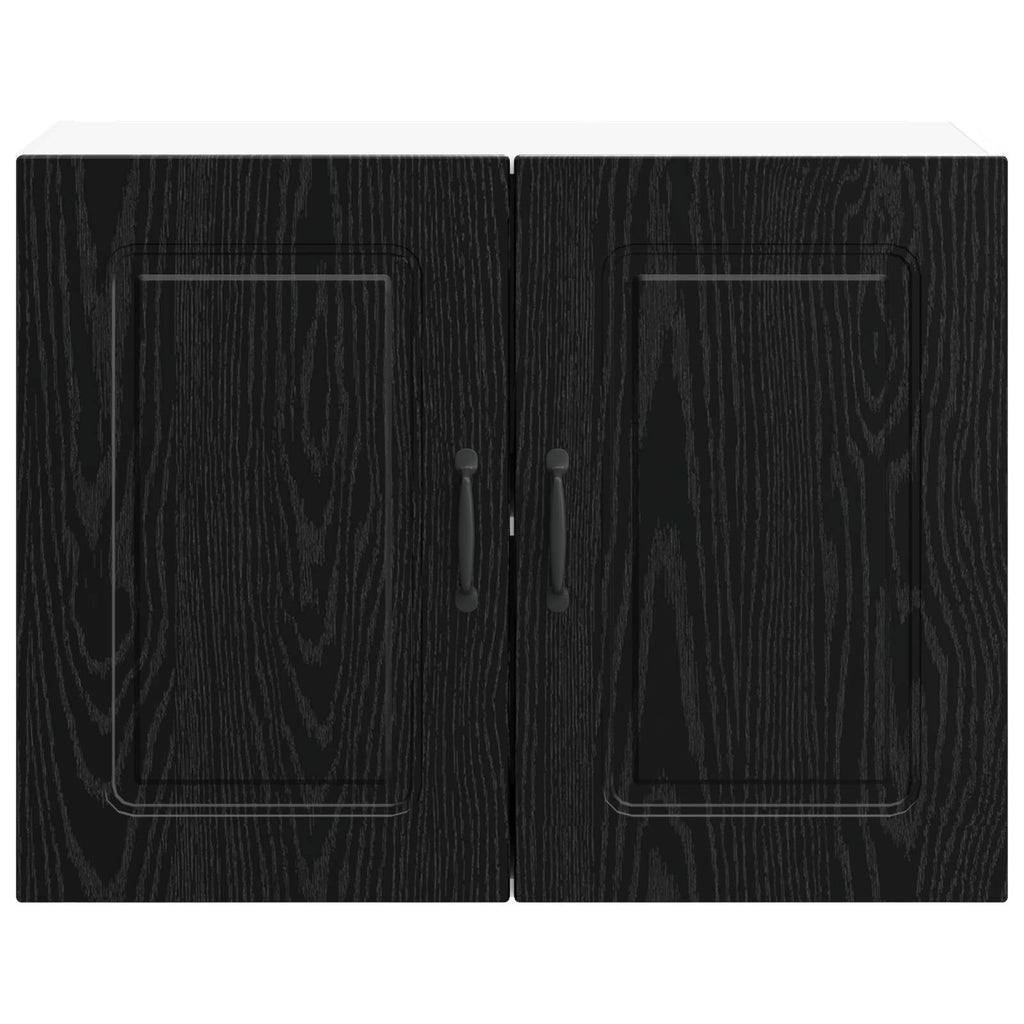 vidaXL Front do zmywarki Kalmar Czarny Dąb 80 x 31 x 60 cm