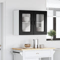 vidaXL Front do zmywarki Kalmar Czarny Dąb 80 x 31 x 60 cm