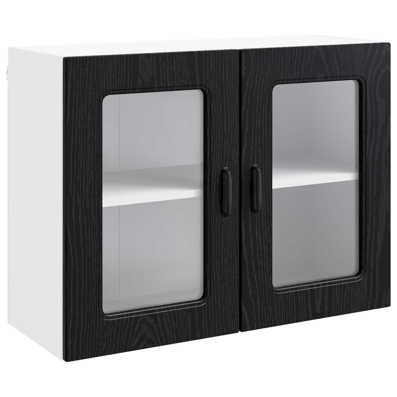 vidaXL Front do zmywarki Kalmar Czarny Dąb 80 x 31 x 60 cm