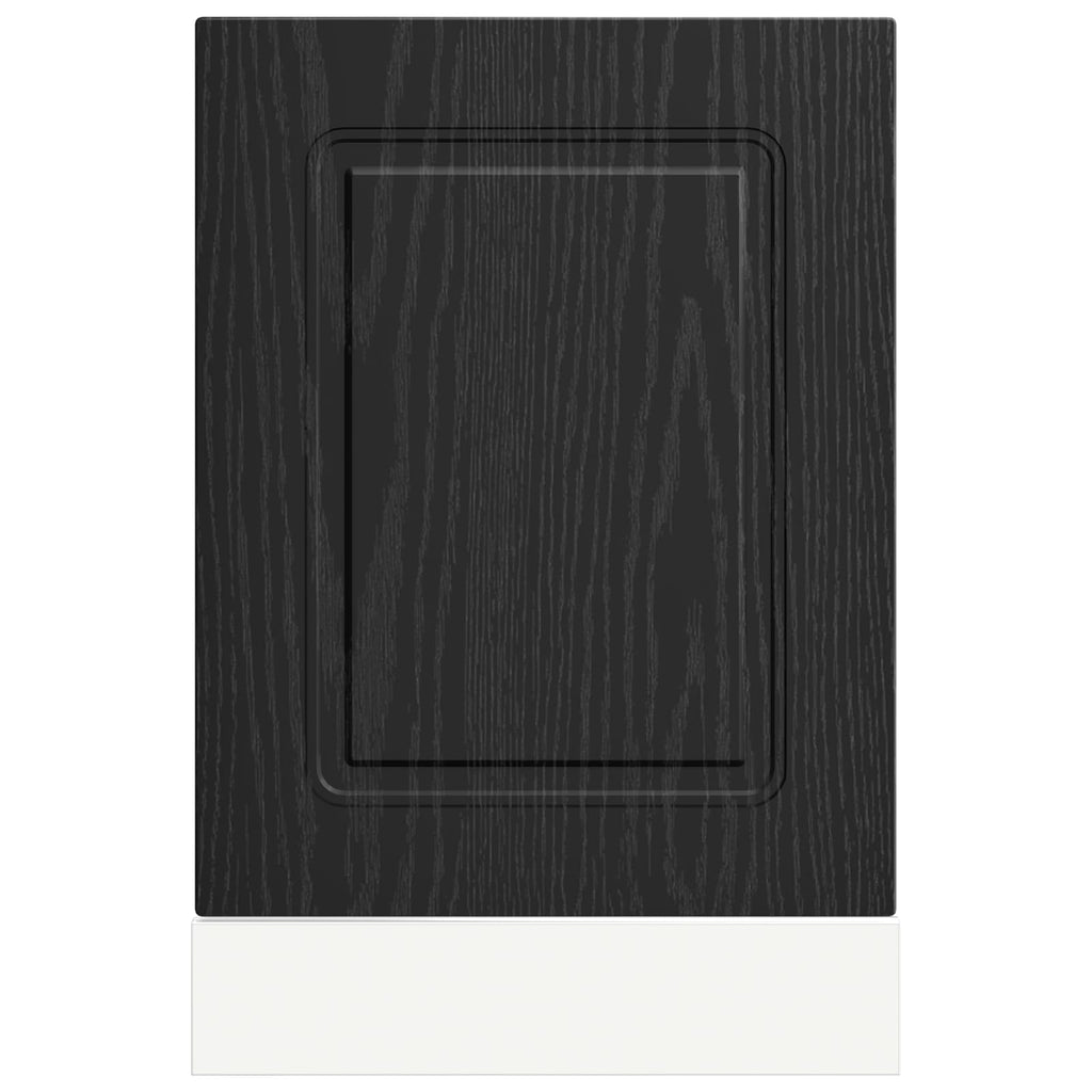 vidaXL Front do zmywarki Kalmar Czarny Dąb 45 x 1,5 x 57 cm