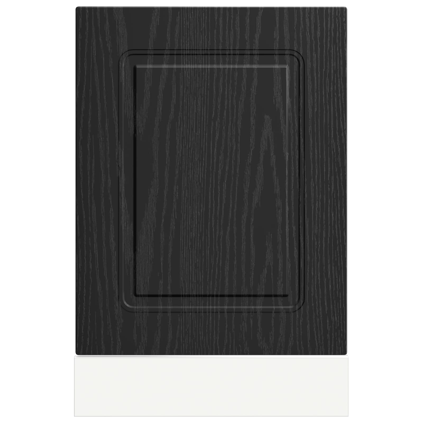 vidaXL Front do zmywarki Kalmar Czarny Dąb 45 x 1,5 x 57 cm