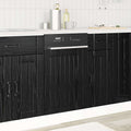 vidaXL Front do zmywarki LUCCA Czarny dąb 45 x 1,5 x 57 cm