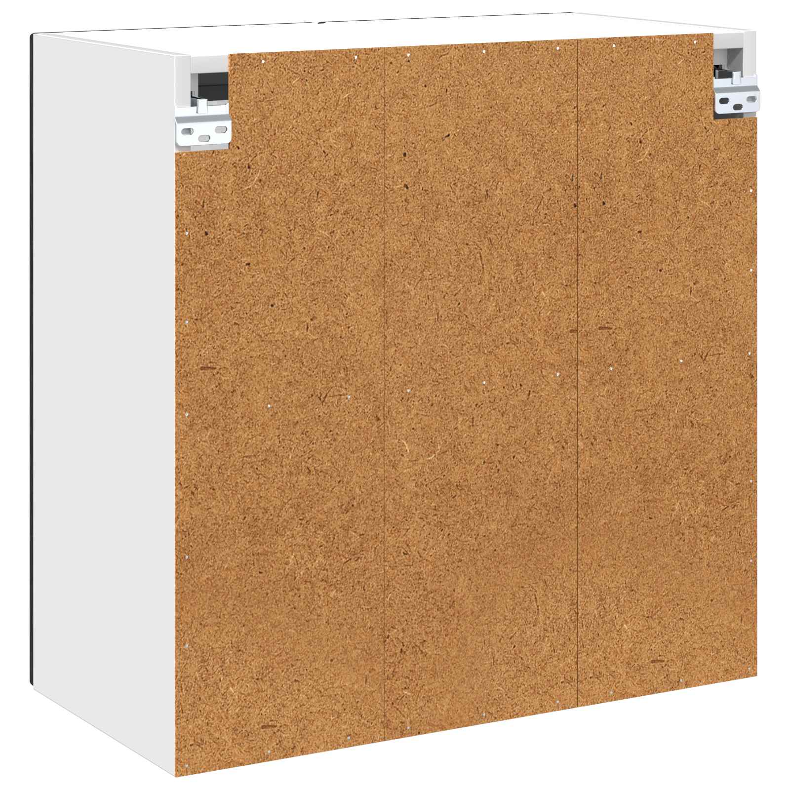 vidaXL Szafka szklana na ścianę LUCCA Czarny dąb 60 x 31 x 60 cm