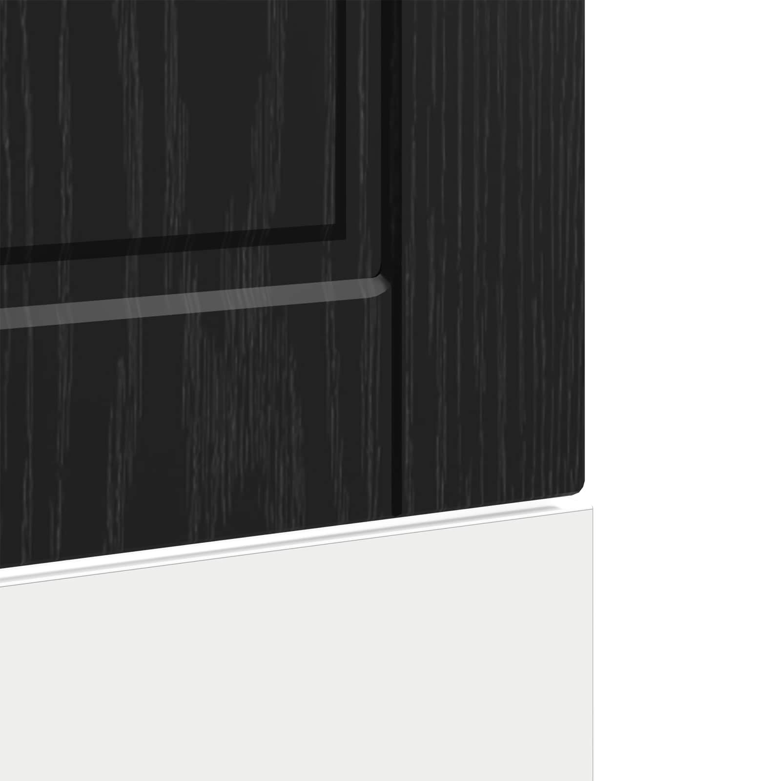 vidaXL Front do zmywarki PORTO Czarny Dąb 60 x 1,5 x 57 cm