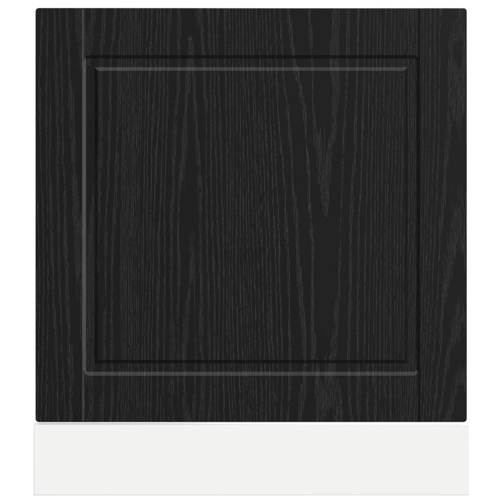 vidaXL Front do zmywarki PORTO Czarny Dąb 60 x 1,5 x 57 cm