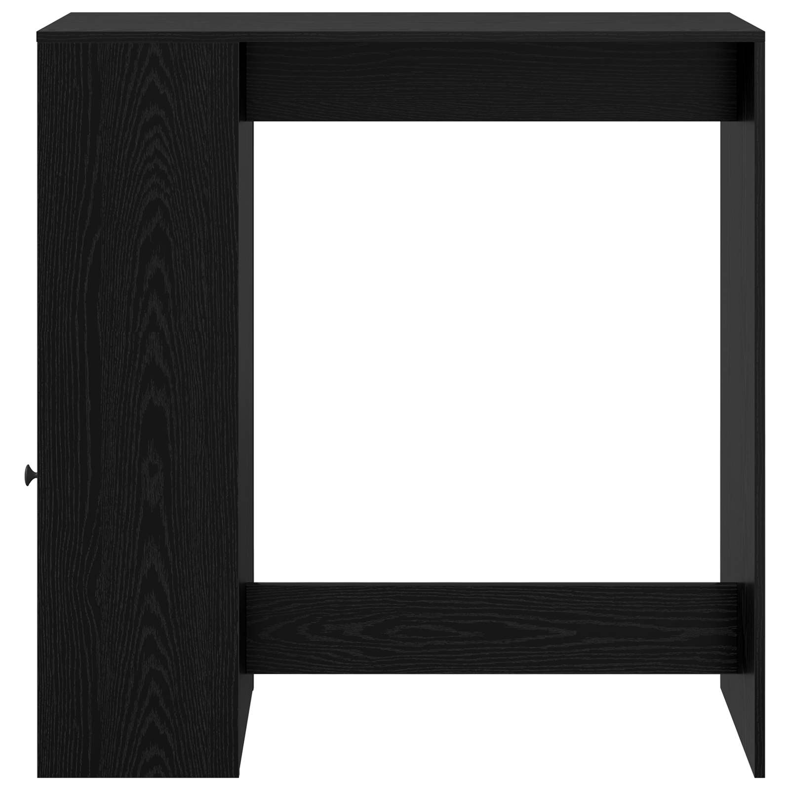 vidaXL Stół barowy z półką Czarny Dąb 101 x 40 x 103,5 cm