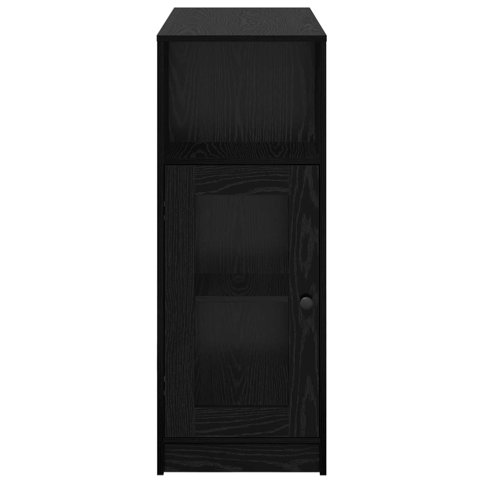 vidaXL Stół barowy z półką Czarny Dąb 101 x 40 x 103,5 cm