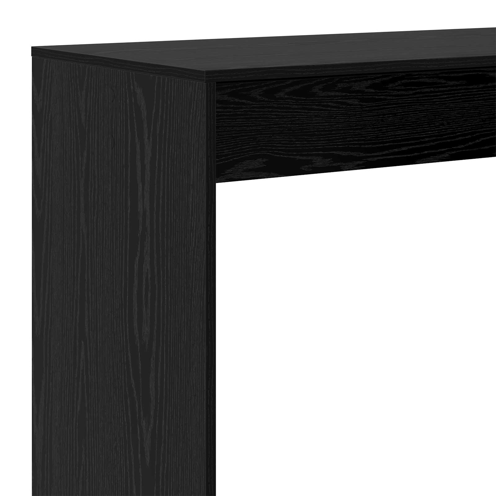 vidaXL Stół barowy Czarny Dąb 102 x 50 x 103,5 cm