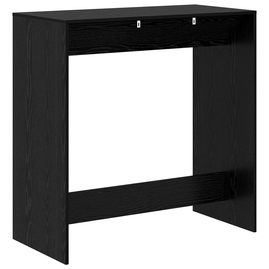 vidaXL Stół barowy Czarny Dąb 102 x 50 x 103,5 cm