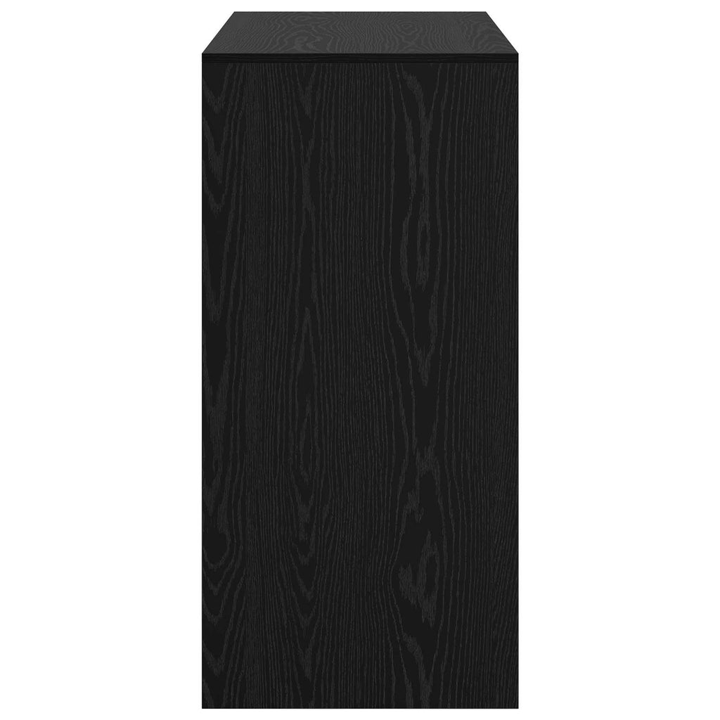 vidaXL Stół barowy Czarny Dąb 102 x 50 x 103,5 cm