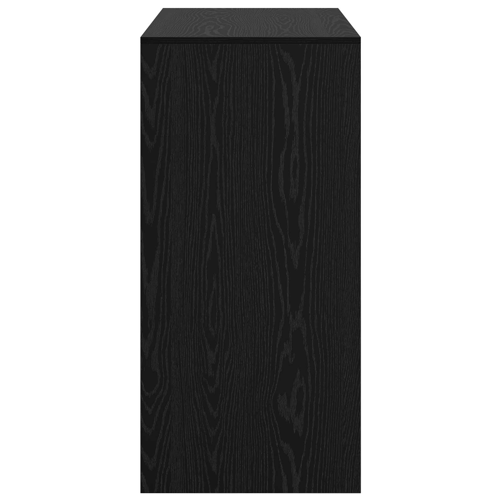 vidaXL Stół barowy Czarny Dąb 102 x 50 x 103,5 cm