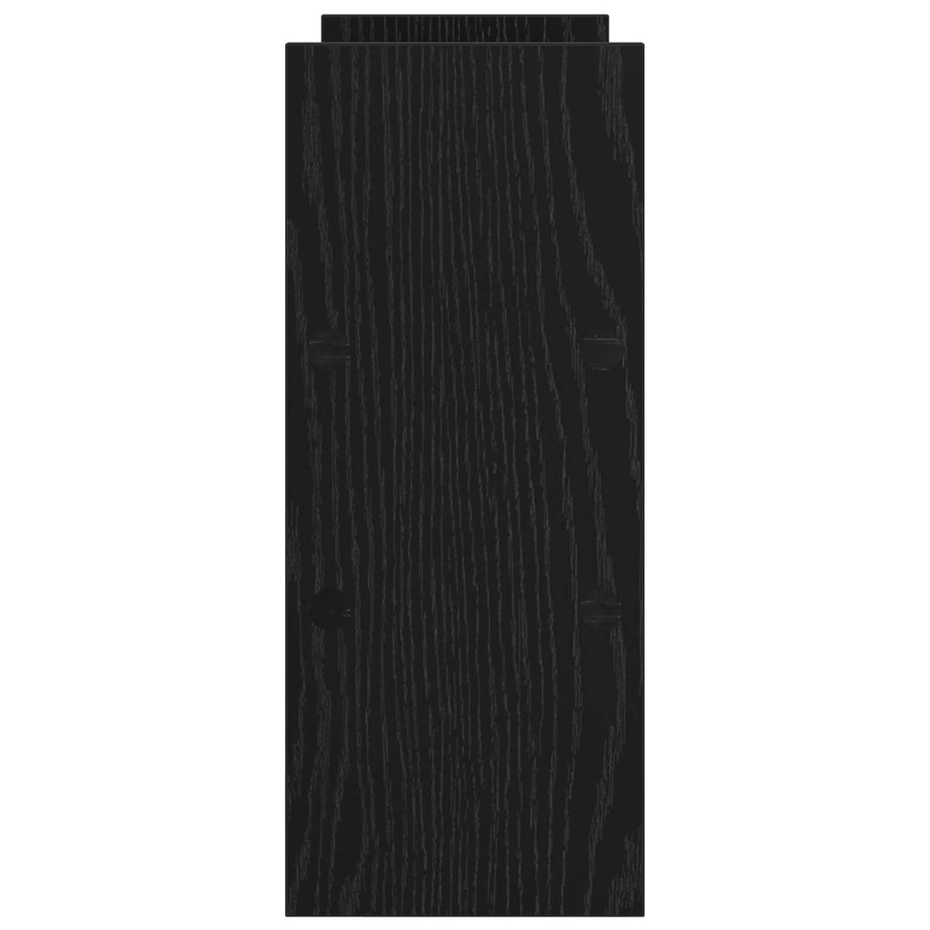 vidaXL Podstawka na biurko pod monitor Czarny Dąb 40 x 17 x 41 cm