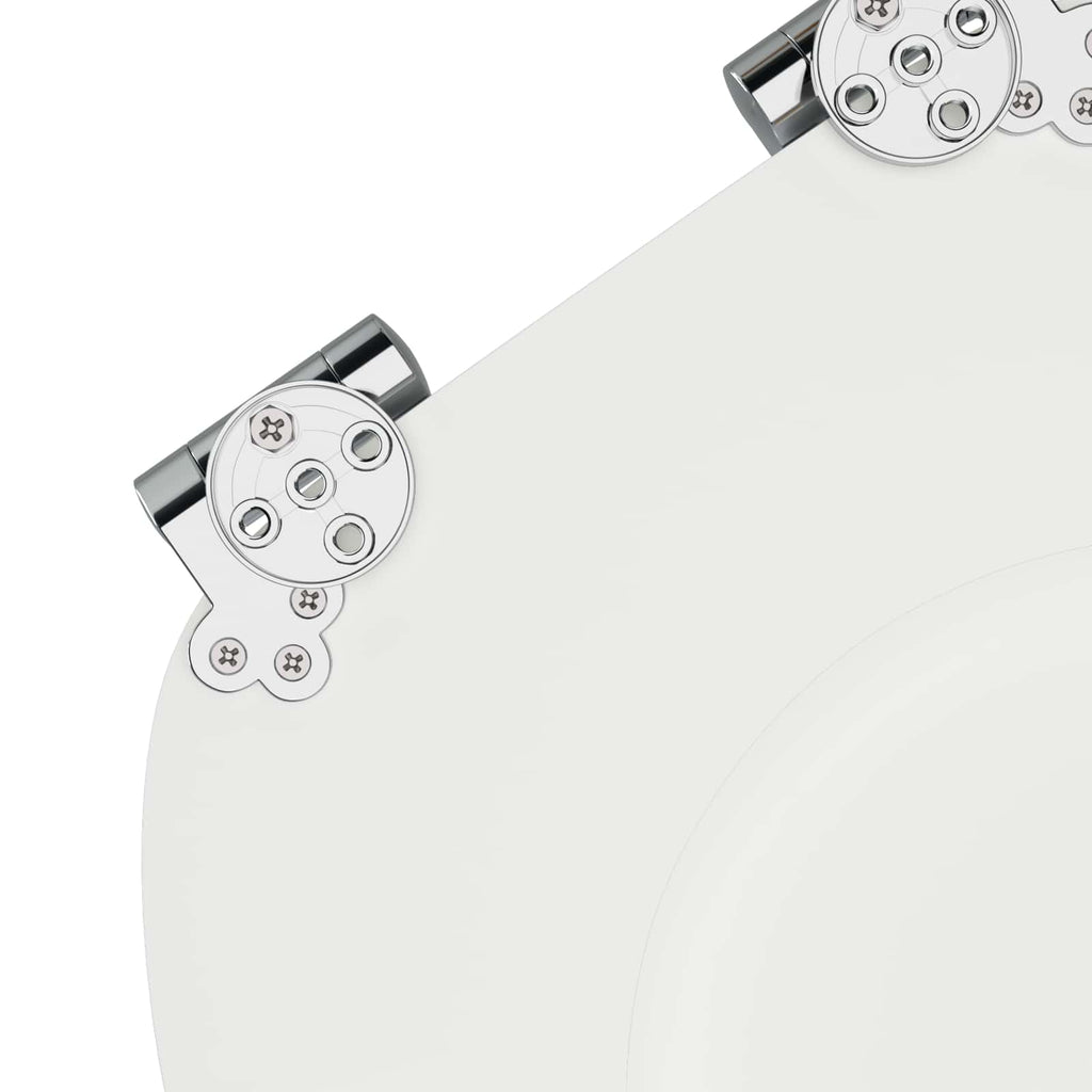 vidaXL Deska toaletowa z samoodblokowaniem 2 pcs Biały 44 x 38 cm